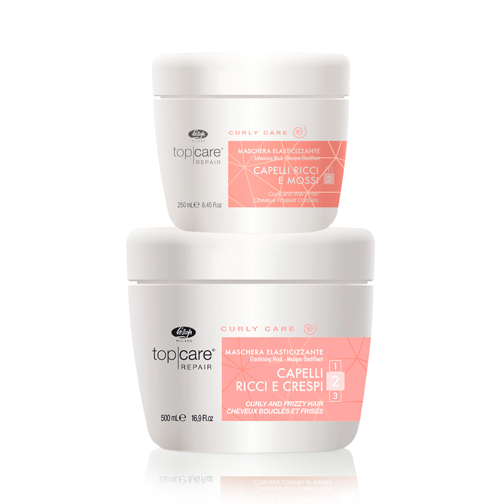 Маска для догляду за кучерявим і в’юнким волоссям Lisap TCR Curly Care elasticising mask